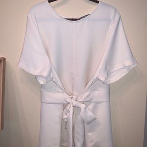 JESSICA LONDON. cream blouse that ties